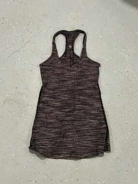 lululemon athletica Black Heathered Racerback Tank